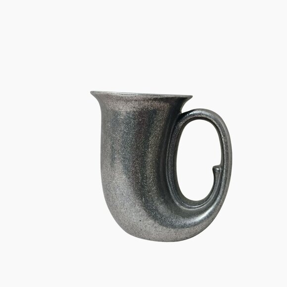 Vintage Wilton Armetale USA Pewter Horn Cup, Beer Mug, 70s Tavern Stein Tankard - Picture 2 of 7